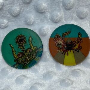 POGs - 2 Chupa Chups 1995 Slug Holographic POGs